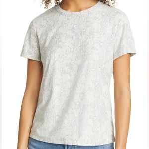 Rails Asher Ivory Snakeskin T-Shirt